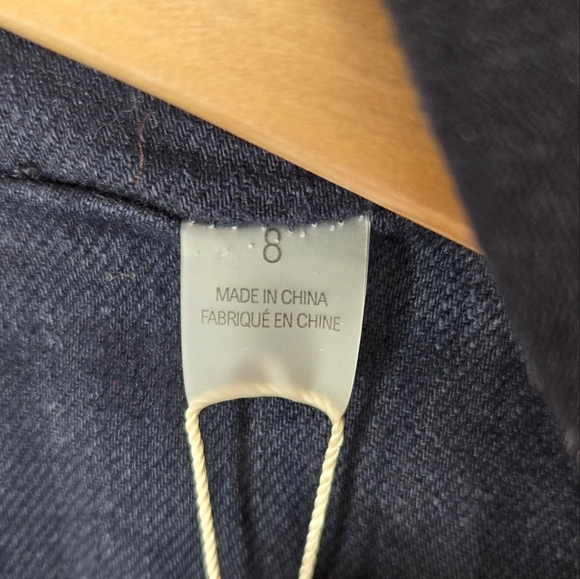 Elie Tahari Womens Linen Blend Crop Blazer Sz 8 Crest Buttons Open Front Lined - Picture 6 of 15